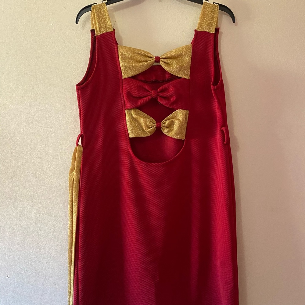 Short maroon dress